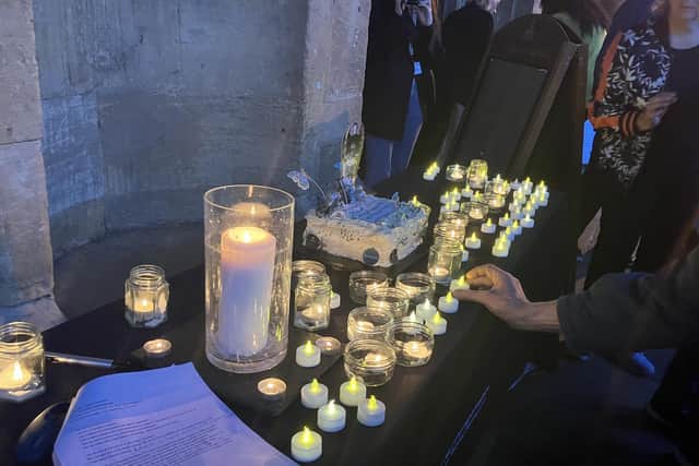 Candle-lit vigil outside the All Saints Church in Northampton.
Credit: Nadia Lincoln LDRS