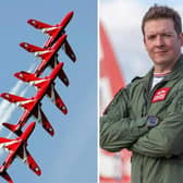 Flt Lt Kershaw joined the Red Arrows this year