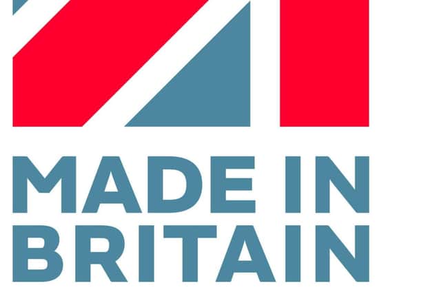 The Made in Britain mark that will feature on our packaging, marketing materials and more.