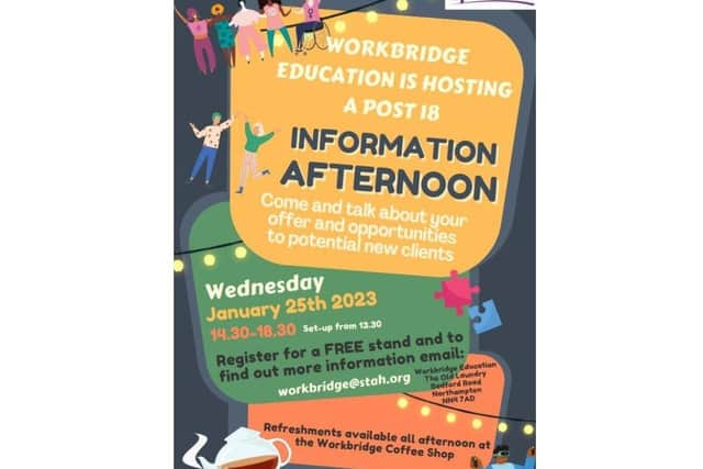 The event is open for anyone who needs additional support and is aged 18 or over