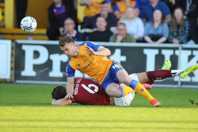 Cobblers' defence held firm for the most part. It was cut open for the second goal but the first was offside and Mansfield were limited to just four other shots throughout the game, only one of which came in the second-half... 7