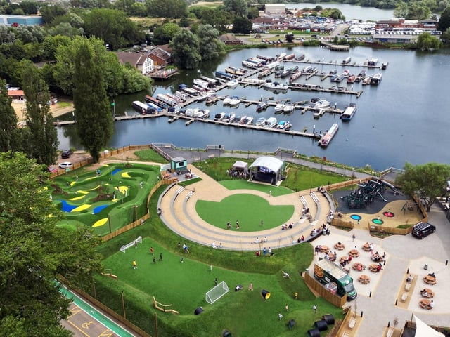 Here’s a glimpse of what the main activity area at Billing Aquadrome looked like in the summer of 2024