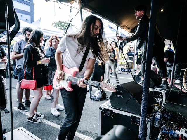 Sean Grant & The Wolfgang on stage at the Multitude Festival at the Craufurd Arms in Milton Keynes on Sunday, August 8. Photo by David Jackson.