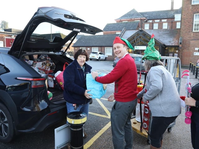 Gifts donated to the annual Mother Christmas at North Northants Council