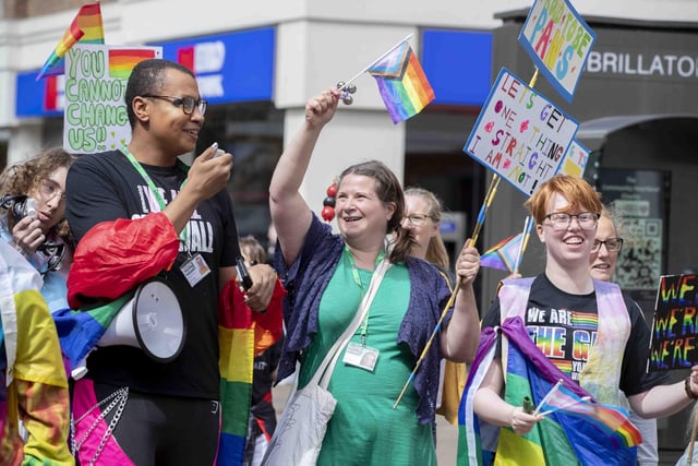 Lots of colour and plenty of smiles at pride festival in Northampton on Sunday, June 26.