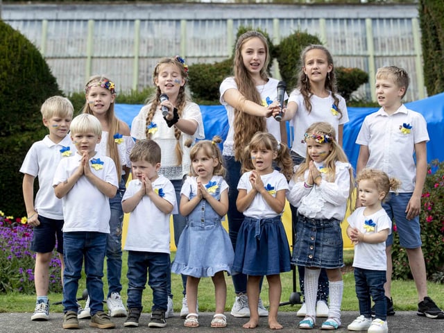 Delapré Abbey hosted the event on August 24, which saw people come together to celebrate the Ukrainian culture and pray for the country.