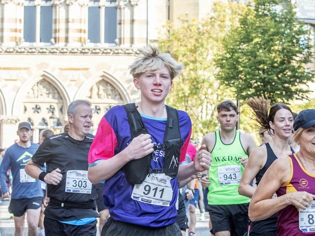 Hundreds of runners took part in the half marathon on Sunday September 15, 2024.