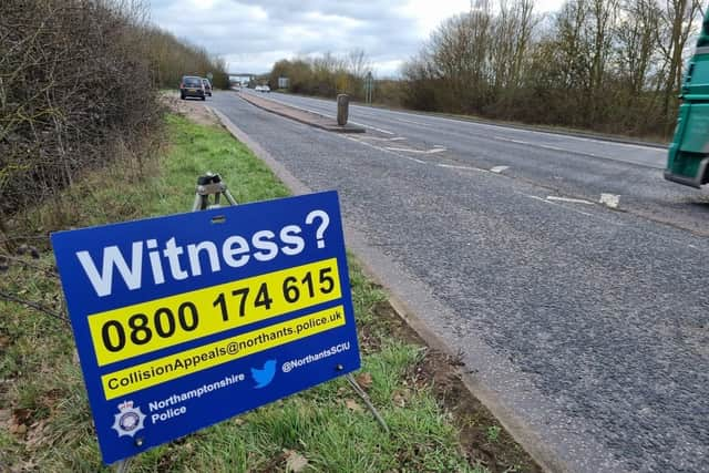 The collision happened on the A45 near Raunds close to the A14 junction.