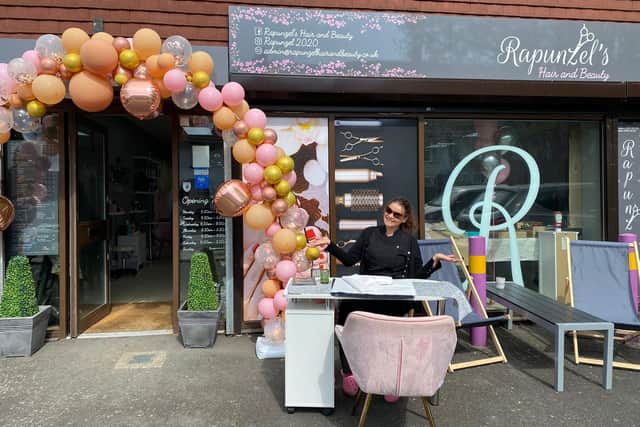 Beauty therapist, Kristina, has been offering free hand and foot massages as part of the celebrations.