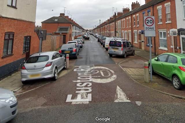 Police uncovered a cannabis farm during a rain in Euston Road, Northampton, on Wednesday