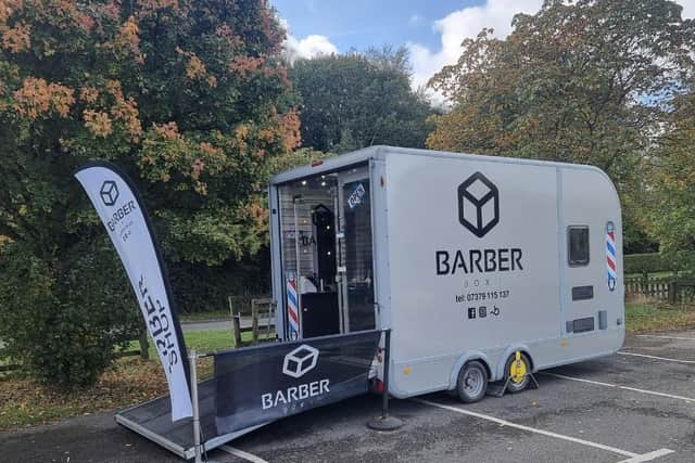 Barber Box 1 is a rather unique pop up for hair cuts