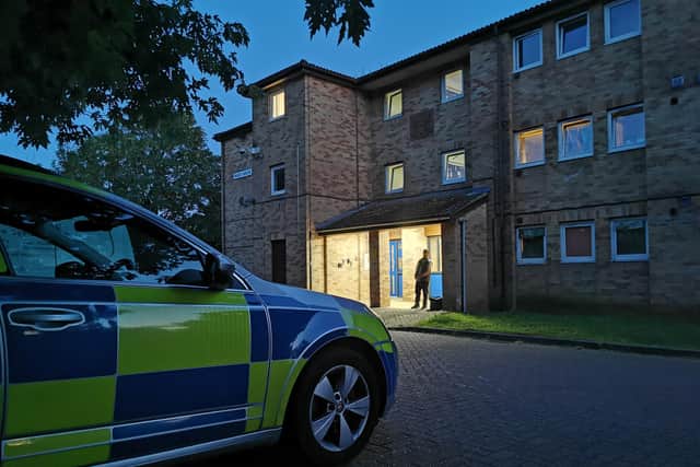 Police were spotted at Paget House, in Woodside Way, King's Heath, over the weekend.