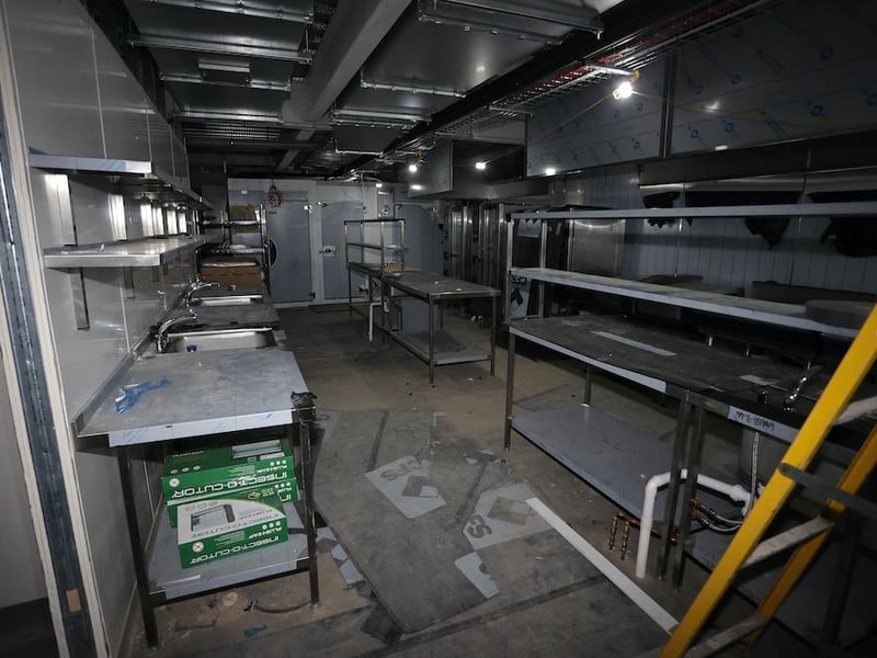The kitchen area on the first floor
