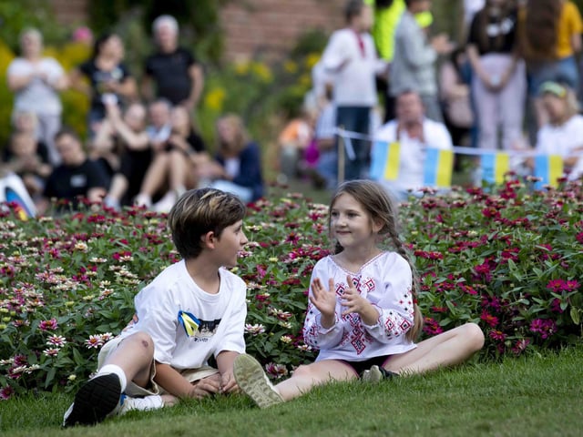 Delapré Abbey hosted the event on August 24, which saw people come together to celebrate the Ukrainian culture and pray for the country.