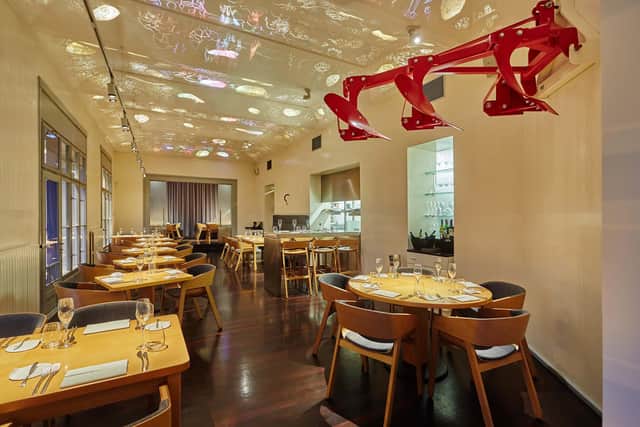 The informal and relaxed setting inside Field restaurant. Image: Field