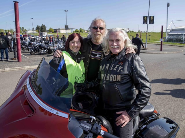 This year's annual Northants V Twins April Fools Run took place on Saturday, April 30 starting from Sixfields stadium and ending at Abington Street in Northampton town centre. Pictured from left to right is Annie Plater (Cynthia Spencer hospice) and organisers, Dave Barringer and Seamus O’dwyer.