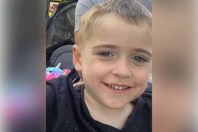 Five-year-old Lucas was diagnosed with Becker Muscular Dystrophy in April last year, which is a progressive muscle-wasting condition that will cause them to weaken and deteriorate over time.