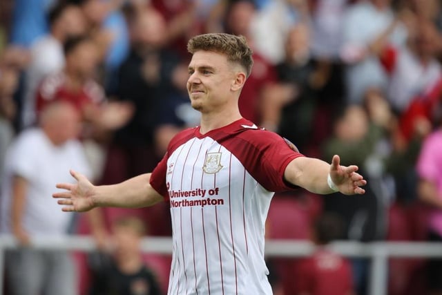 Two goals and an assist, what more can you ask for to kick-off the new season? A couple of crisp and precise finishes twice put Cobblers ahead and then he did superbly to set up the winner... 9 CHRON STAR MAN