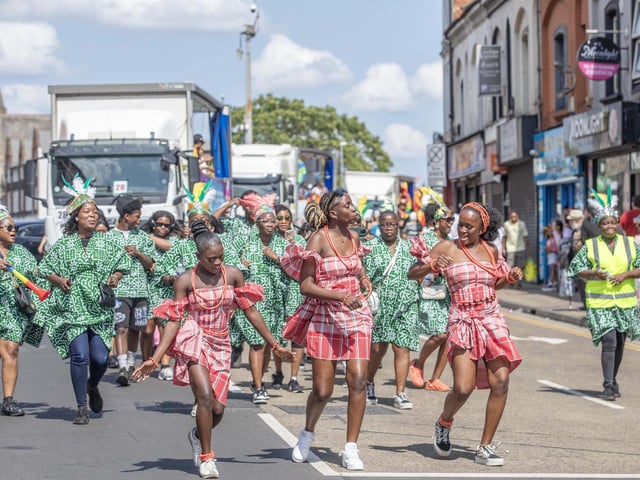 An explosion of joyous colour took over Northampton during the carnival on Saturday June 14.