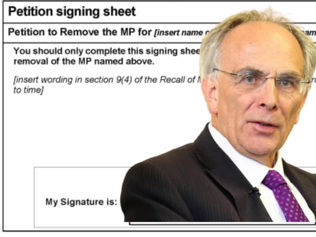 The recall petition will open on November 8 as Peter Bone faces the electorate