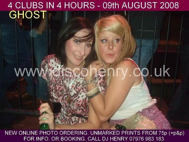 Nostalgic pictures from nights out at Ghost and Fever in August 2008