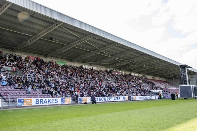 The west stand and Sixfields will be packed again for next Wednesday's semi-final second-leg against Mansfield Town