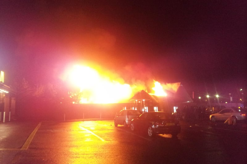 Fire at Red Hot World Buffet in Northampton. 18.12.13 Picture: Pete Thorn