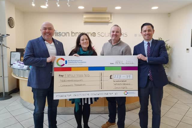 Wilson Browne Solicitors was the first to make a donation of more than £750 ahead of the launch of NCF's Family Food Aid Appeal.