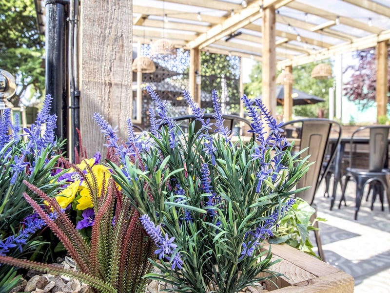 The Harlestone Road pub's garden has had a stylish makeover