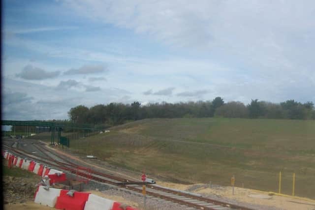 Picture of new Northampton Depot Tracks