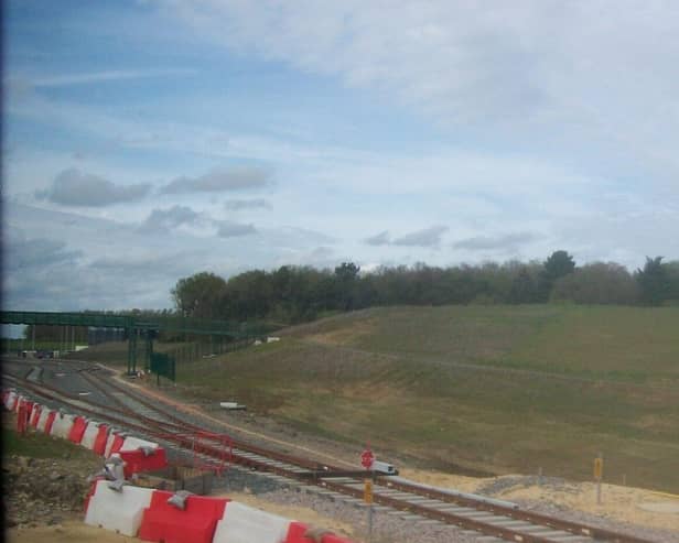 Picture of new Northampton Depot Tracks