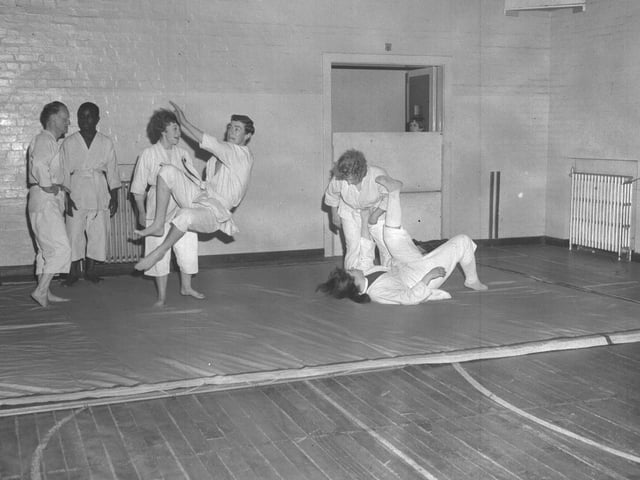 Looking back, old glass negs
October 20, 1965
Roadmender Club open night
martial arts