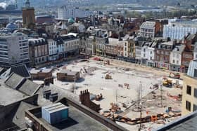 The Market Square refurbishment is set to be completed by late summer 2024, according to WNC