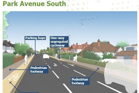 WNC has unveiled plans to improve cycle and pedestrian routes around the Abington Park Area