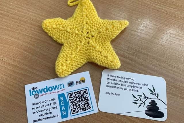 To celebrate the milestone, the charity plans to place 35 knitted stars around the town for people to find. These will be accompanied by a positive affirmation, a pocket poem and useful information on The Lowdown’s services.