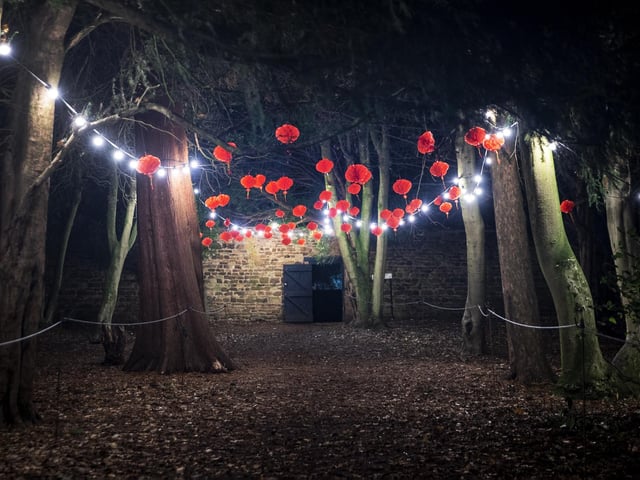 The Winter Light Trail at Delapre Abbey from November 18, 2022 to January 2, 2023.
