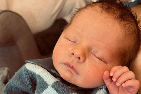 Ronny Anthony born at 7.46pm on April 15, weighing 7lbs 1oz.