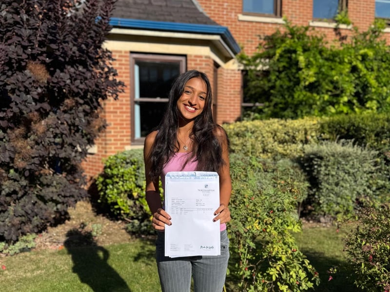 Samiha, a Northampton High School student since the age of two, is heading off to the University of Bristol to study Electrical and Electronic Engineering after achieving an impressive three A grades in Mathematics, Further Mathematics and Physics.