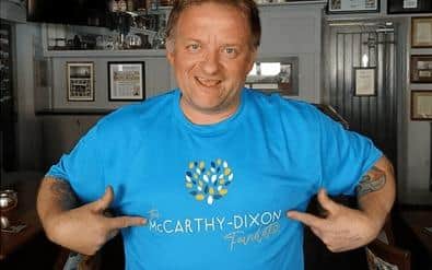 Steve Proudly Wearing his TMDF T-Shirt, ready to start!