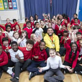 Northampton Saints captain Lewis Ludlam attended Spring Lane Primary School in October 2022 to present the winning team of an in-school rugby competition with the prestigious Anderson Cup – which was created to commemorate Frank Anderson, the first black rugby player for Saints.