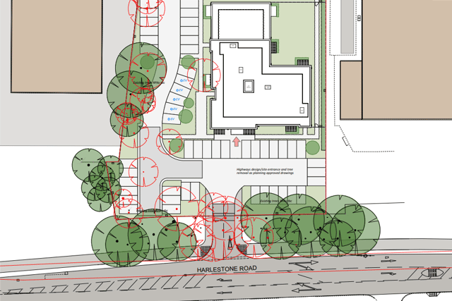 Plans for the new block of flats Credit: Water Meadow Homes