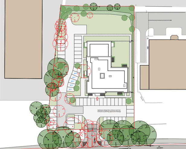Plans for the new block of flats Credit: Water Meadow Homes