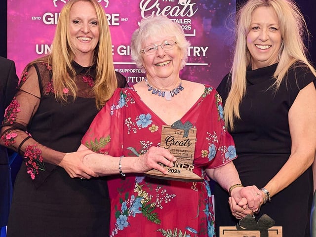 Anna, Georgina and Philippa Jeyes collecting their award at The Gift Awards 2025