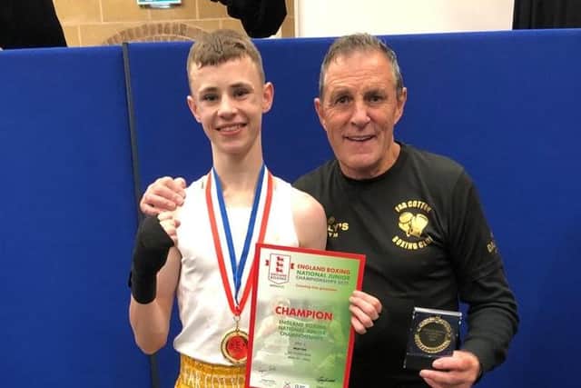 Niall Tee with Far Cotton coach John Daly