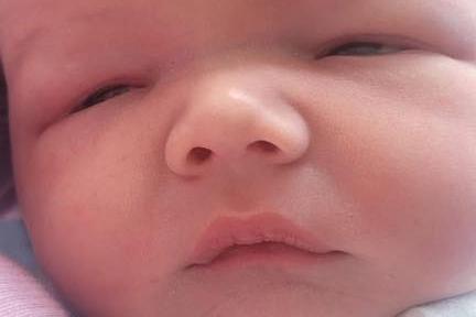 Teddy born at 12.54pm on September 29, weighing 9lbs 6oz.