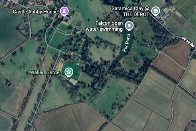 The incident happened close to Castle Ashby House.