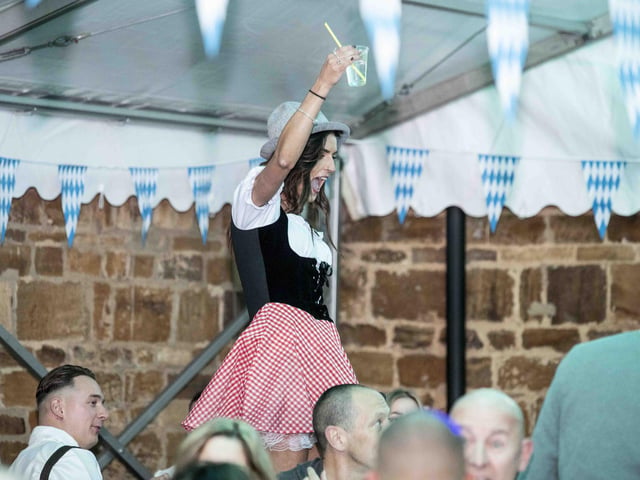 Oktoberfest celebrations at Delapre Abbey on Friday October 14, 2022.