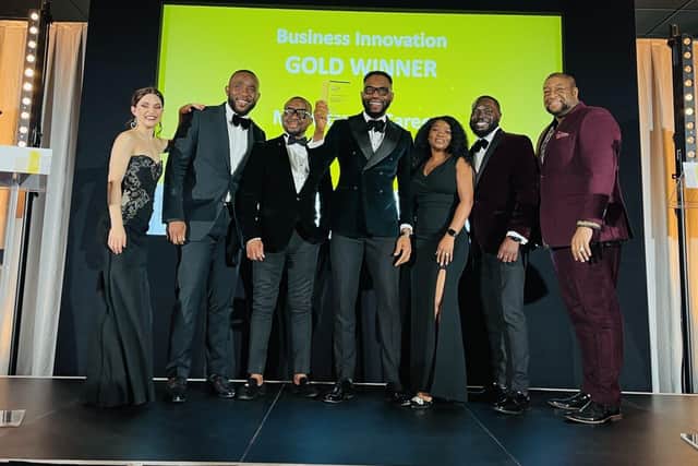 Mainstream Careers team posing for a photoshot with the award annoucers.