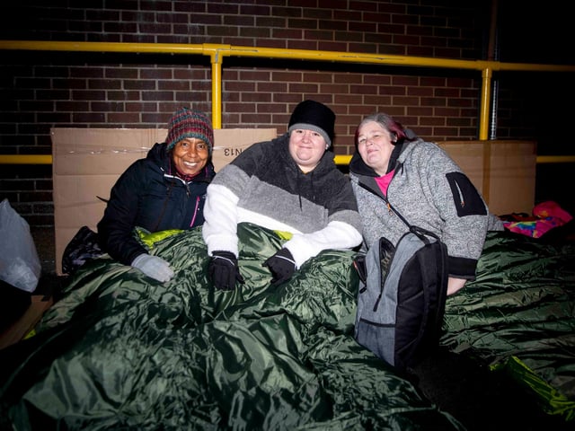 Around 40 people braved the streets on February 3 in aid of the homelessness charity.