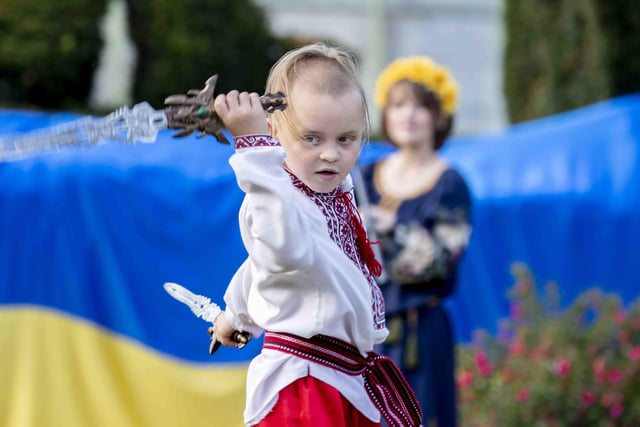 Delapré Abbey hosted the event on August 24, which saw people come together to celebrate the Ukrainian culture and pray for the country.